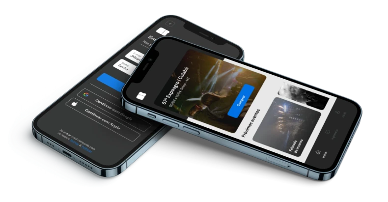 Mockup do aplicativo